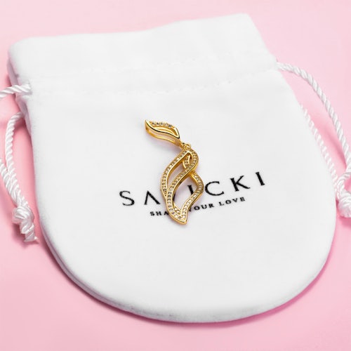 Zawieszka Savicki: srebrna pozłacana, cyrkonie